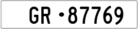 Truck License Plate
